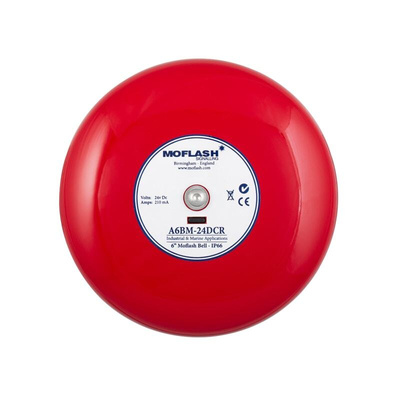 Moflash A6BM Series Surface Mount Siren, 24 V dc, 106dB at 1 m, IP66, DC, Single-Tone
