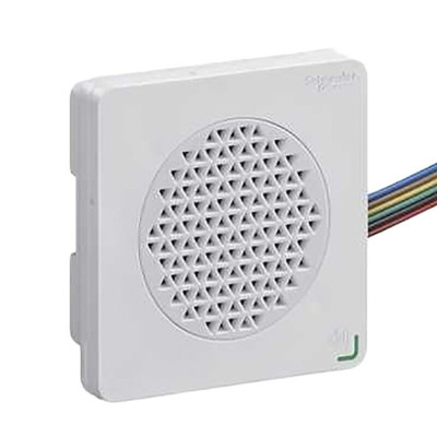 Schneider Electric White User Recordable / Pre-recorded Voice Sounder, 97dB, 12 → 24 V dc