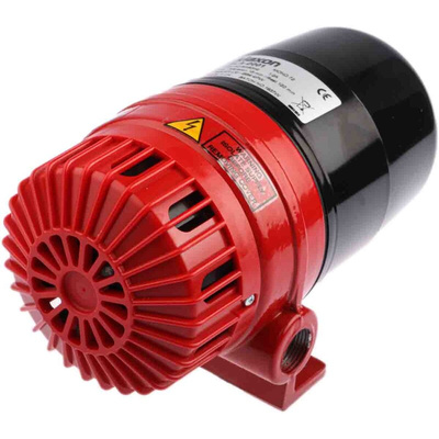 Klaxon Mono 72 Series Siren, 110 V ac, 120dB at 1 m, AC