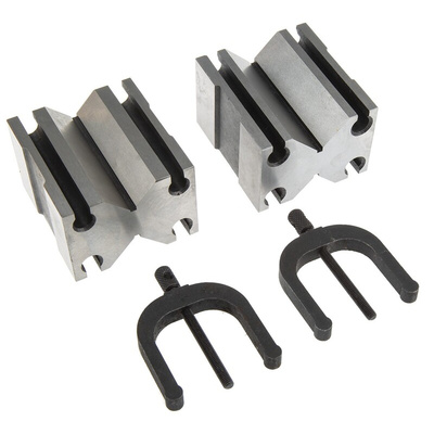 RS PRO Chrome Steel Screw Clamping V-Block, 31.1mm Capacity