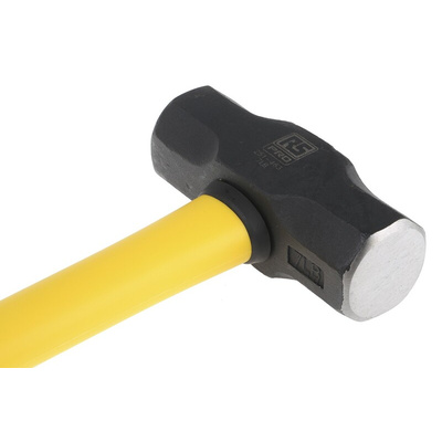 RS PRO Medium Carbon Steel Sledgehammer with Fibreglass Handle, 3.2kg