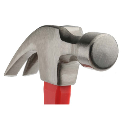 RS PRO Steel Claw Hammer with Fibreglass Handle, 567g