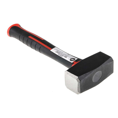 RS PRO Carbon Steel Lump Hammer with Fibreglass Handle, 1.5kg