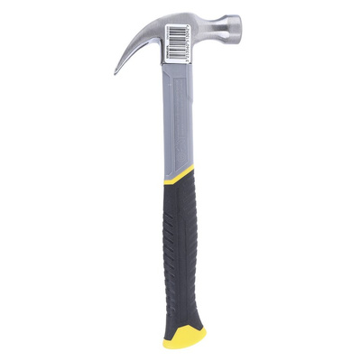 Stanley Carbon Steel Claw Hammer with Fibreglass Handle, 450g