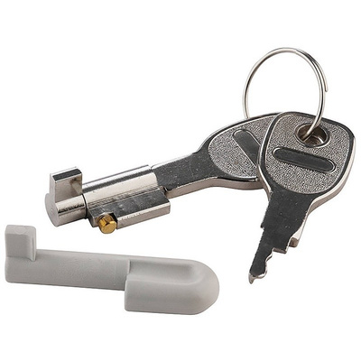 Bopla Steel Polished Silver Cylinder Lock, Push to unlock