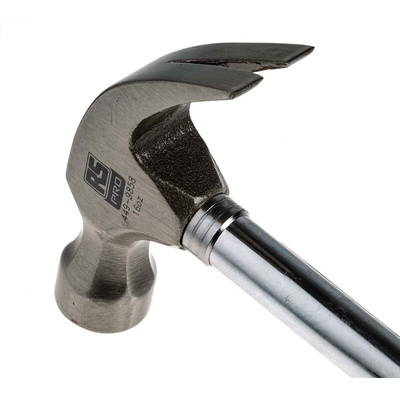RS PRO Steel Claw Hammer with Forged Steel Handle, 450g