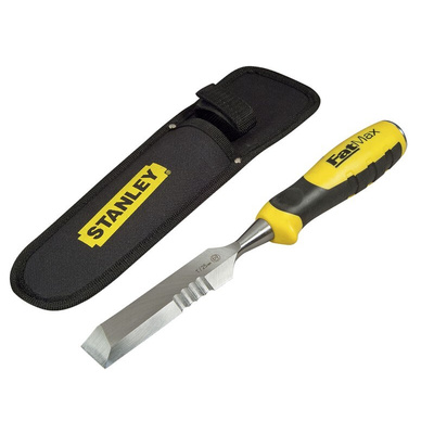 Stanley Carbon Steel Wood Chisel, 116mm Length, 25.0 mm Blade Width