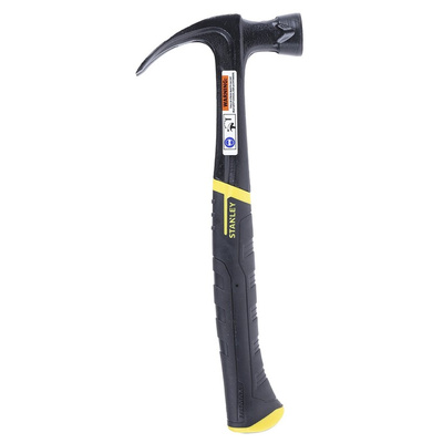 Stanley Steel Claw Hammer with Steel Handle, 450g