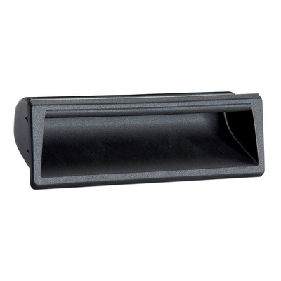 Elesa Matte Black Plastic Drawer Handle, 137mm