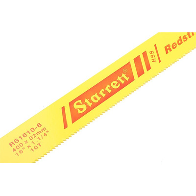 Starrett 400.0 mm HSS Hacksaw Blade, 10 TPI