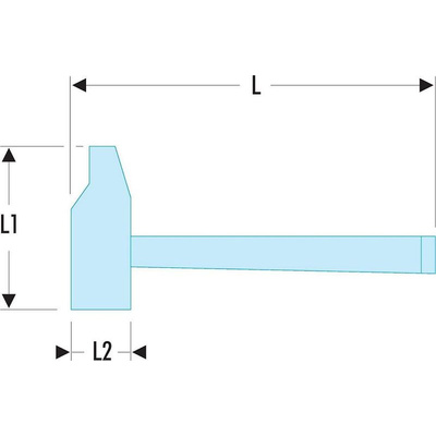 Facom Riveting Hammer with Steel Handle, 610g