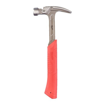 Milwaukee Steel Claw Hammer with Rubber Handle, 570g