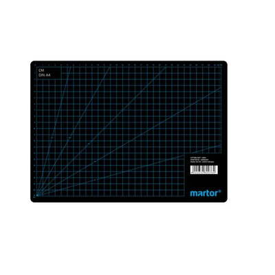 MARTOR 10mm Black Cutting Mat, L320mm x W230mm