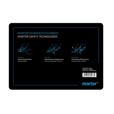 MARTOR Black Cutting Mat, L210mm x W148mm
