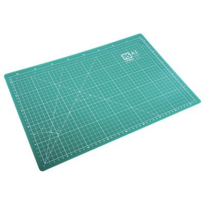 RS PRO 10mm Green Cutting Mat, L450mm x W300mm