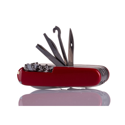 Swiss Army Knife Swiss Champ Straight, Multitool Knife, 91mm Closed Length, 185g