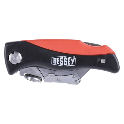 Bessey Safety Knife with Straight Blade, Retractable