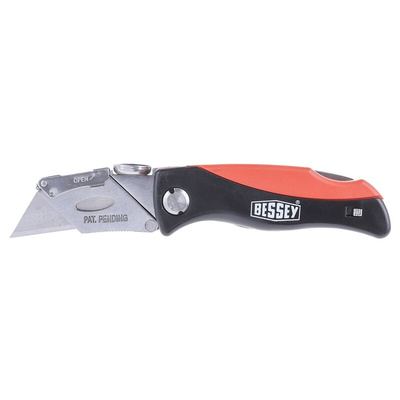 Bessey Safety Knife with Straight Blade, Retractable