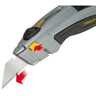 Stanley FatMax Safety Knife with Straight Blade, Retractable
