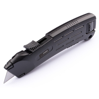 RS PRO Safety Knife with Straight Blade, Retractable