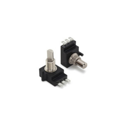 CTS Linear Potentiometer with an 6.35 mm Dia. Shaft - 25kΩ, ±20%, 5W Power Rating, Linear, SMD