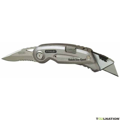 Stanley Knife with Double-Sided Blade, Retractable, 76mm Blade Length