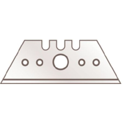 MARTOR Steel Flat Safety Knife Blade, 53 x 19 x 0.63 mm, 10 per Package