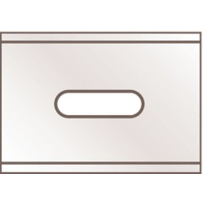 MARTOR Steel Flat Safety Knife Blade, 26 x 18.5 x 0.4 mm, 10 per Package