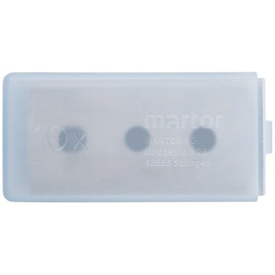 MARTOR Steel Flat Knife Blade, 39 x 18.5 mm, 10 per Package