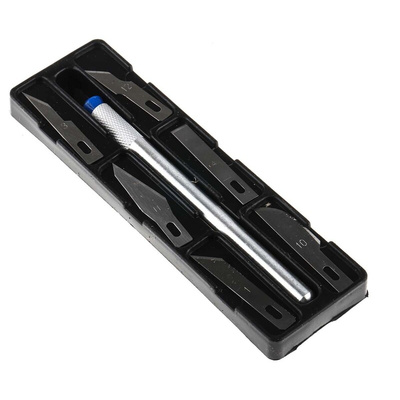 RS PRO 115mm Steel Precision Craft Knife Set