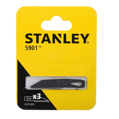 Stanley Diecast Metal Scalpel Blade, 3 per Package