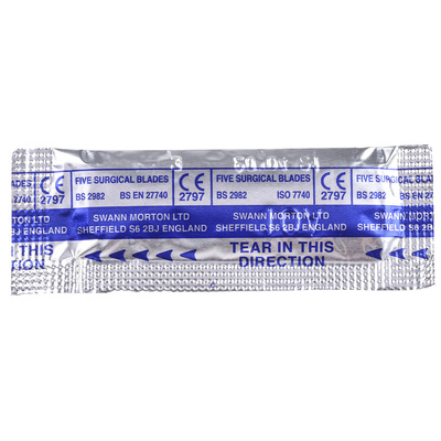 Swann-Morton Carbon Steel Scalpel Blade, 10A, 100 per Package