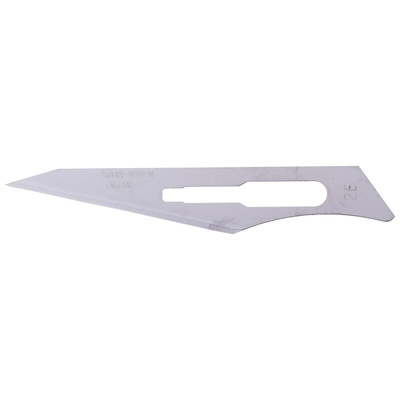 Swann-Morton Carbon Steel Scalpel Blade, No.26, 100 per Package