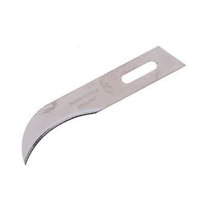 Swann-Morton Carbon Steel Curved Scalpel Blade, No.3, 50 per Package