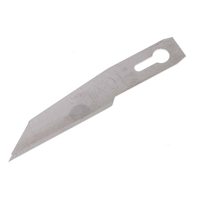 Swann-Morton Carbon Steel Flat Scalpel Blade, SM01, 50 per Package