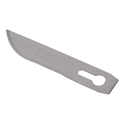 Swann-Morton Carbon Steel Curved Scalpel Blade, SM 04, 50 per Package