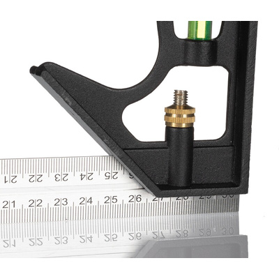 RS PRO 300mm Combination Square, Stainless Steel
