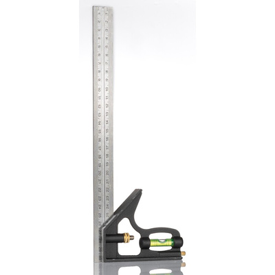 RS PRO 300mm Combination Square, Stainless Steel