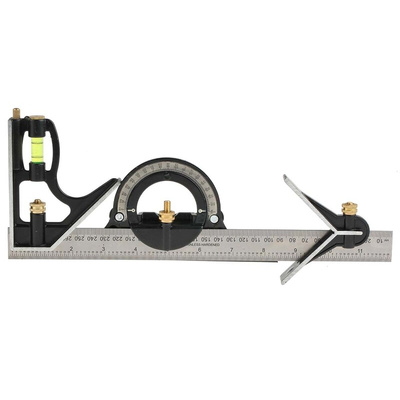 Fisher 12 in, 305mm Combination Square Set, Steel