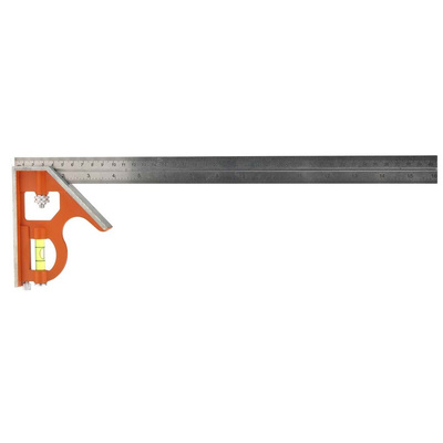 Bahco 16 in, 400mm Combination Square, Stainless Steel