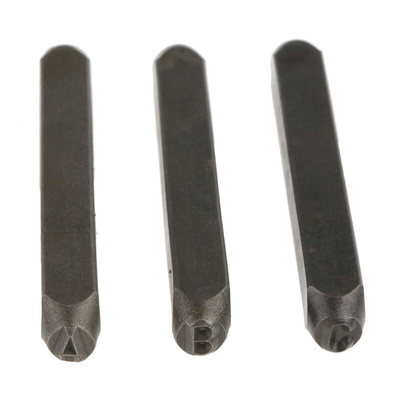 RS PRO 5mm x 27 Piece Engraving Punch Set, (Letters: A → Z, (&))