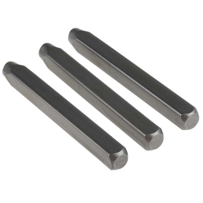 RS PRO 4mm x 9 Piece Engraving Punch Set, (0 → 8)