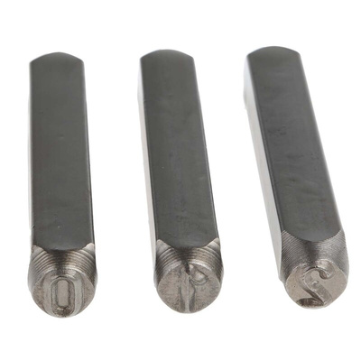 RS PRO 8mm x 10 Piece Engraving Punch Set, (Numbers: 0 → 9)