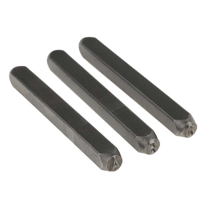 RS PRO 4mm x 27 Piece Engraving Punch Set, (Letters: A → Z, (&))