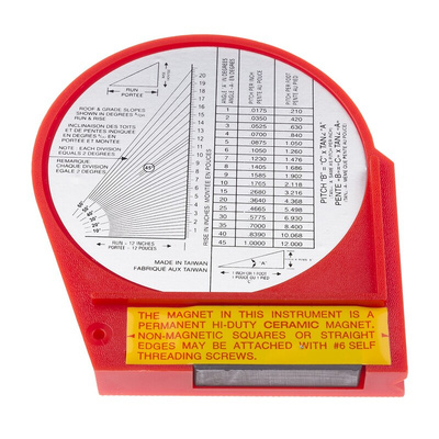 LS Starrett 90° Imperial Protractor
