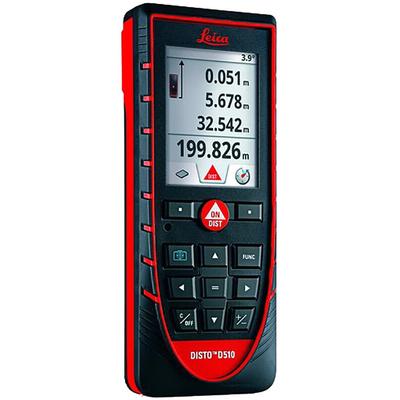 Leica D510 Laser Measure, 0.05 → 200m Range, ± 1 mm Accuracy