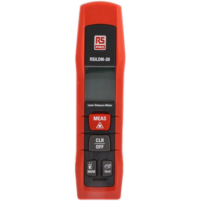 RS PRO ILDM-30 Laser Measure, 0.05 → 30m Range, ±1.5 mm Accuracy