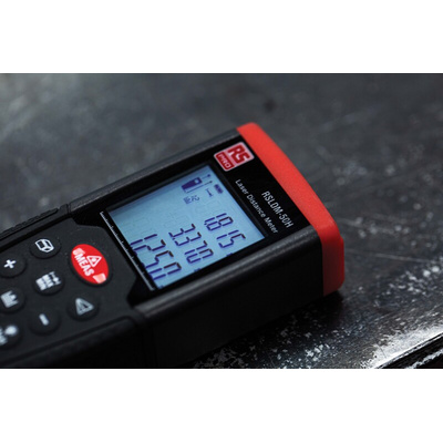 RS PRO RSLDM-50H Laser Measure, 0.05 → 50m Range, ±1.5 mm Accuracy