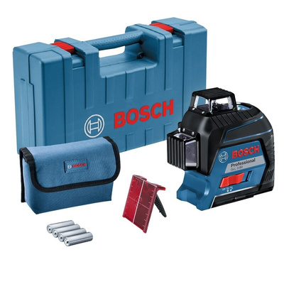 Bosch GLL 3-80, 630 → 650nm Red, 3 Line Line laser