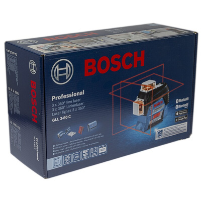 Bosch GLL 3-80 C, 650nm Red, 3 Line Line laser